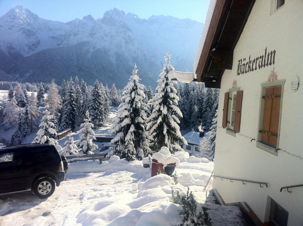 Baeckeralm - B&B 16 + Mittenwald Buitenkant foto